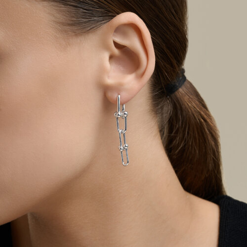 Cercei Creole din argint  fără pietre