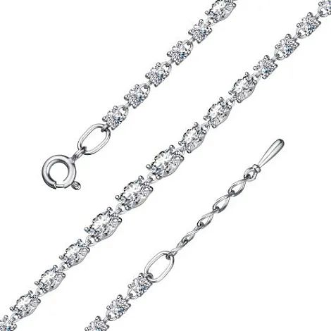 Brățară din argint cu Cubic Zirconia Incolor