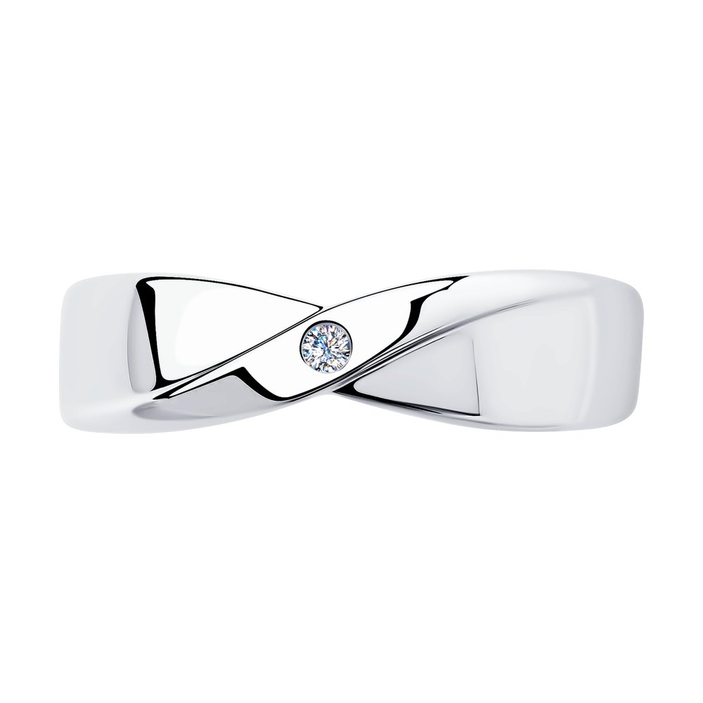 Inel din argint  cu pietre Diamant