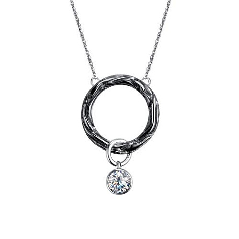 Colier din argint  cu pietre Cubic Zirconia Incolor