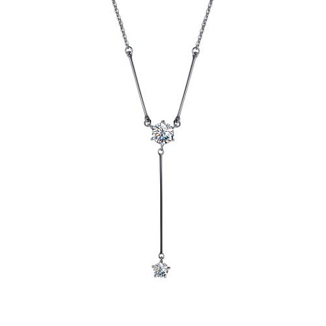 Colier din argint  cu pietre Cubic Zirconia Incolor