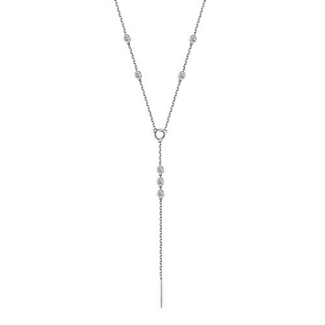 Colier din argint  cu pietre Cubic Zirconia Incolor