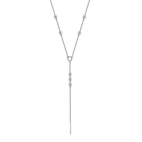 Colier din argint cu Cubic Zirconia Incolor