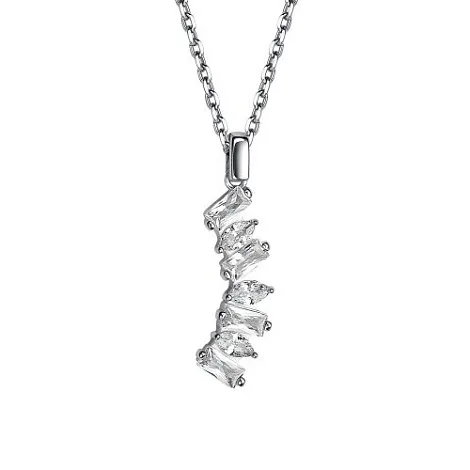 Colier din argint cu Cubic Zirconia Incolor