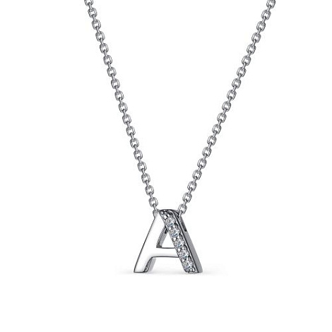 Colier din argint  cu pietre Cubic Zirconia Incolor