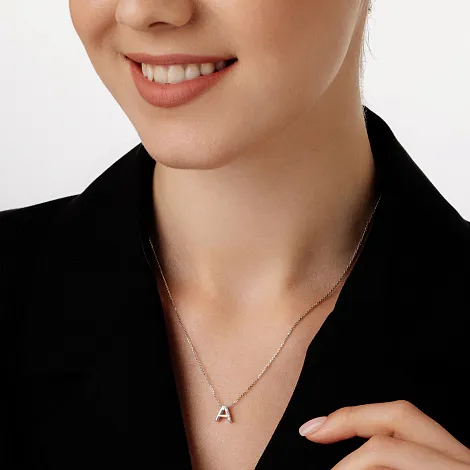 Colier din argint cu Cubic Zirconia Incolor