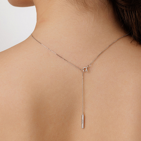 Colier din argint  cu pietre Cubic Zirconia Incolor