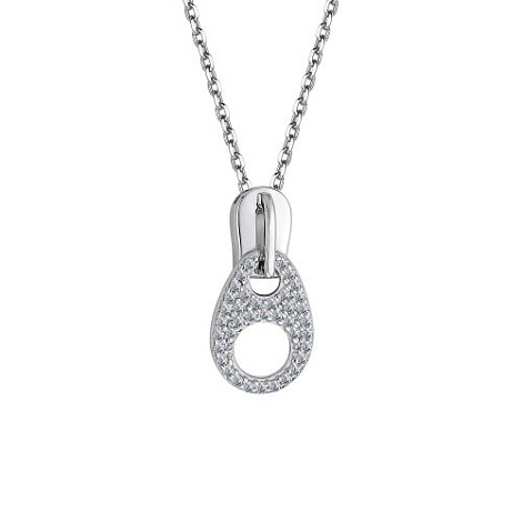 Colier din argint  cu pietre Cubic Zirconia Incolor