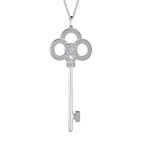 Colier din argint  cu pietre Cubic Zirconia Incolor