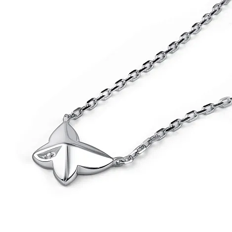 Colier din argint cu Diamant