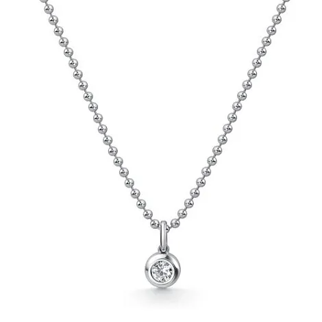 Colier din argint cu Cubic Zirconia Incolor