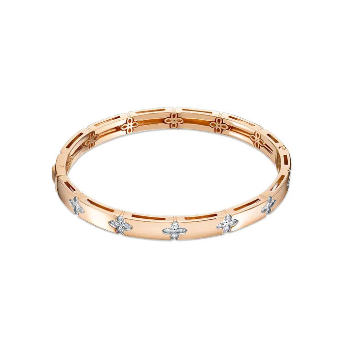 Brățară din aur roșu cu Cubic Zirconia Incolor