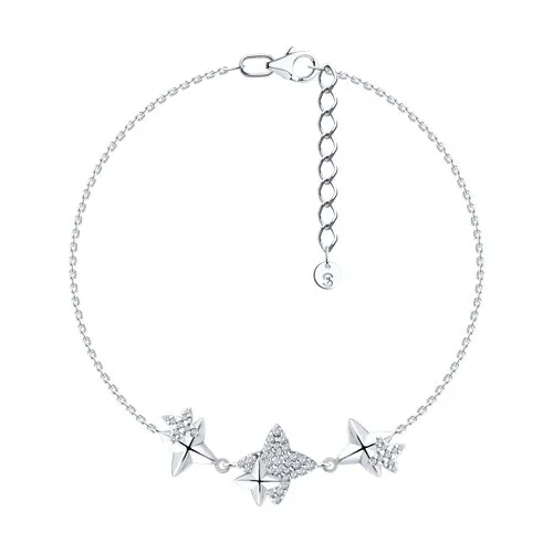 Brățară din argint cu Cubic Zirconia Incolor