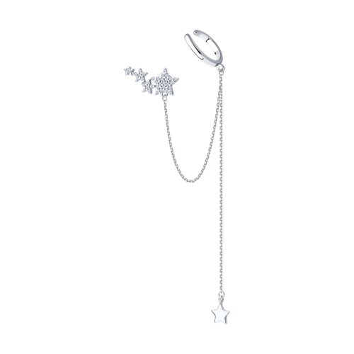 Cercel din argint  cu pietre Cubic Zirconia Incolor