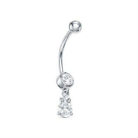 Piercing din argint  cu pietre Cubic Zirconia Incolor