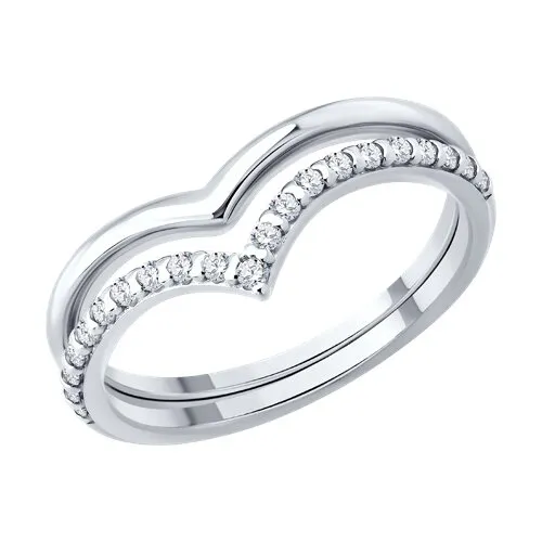 Inel din argint cu Cubic Zirconia Incolor