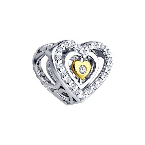 Pandantiv din argint  cu pietre Cubic Zirconia Incolor