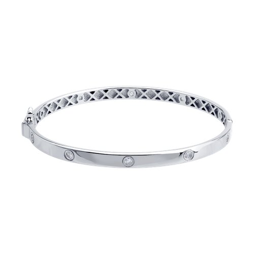 Brățară din argint  cu pietre Cubic Zirconia Incolor