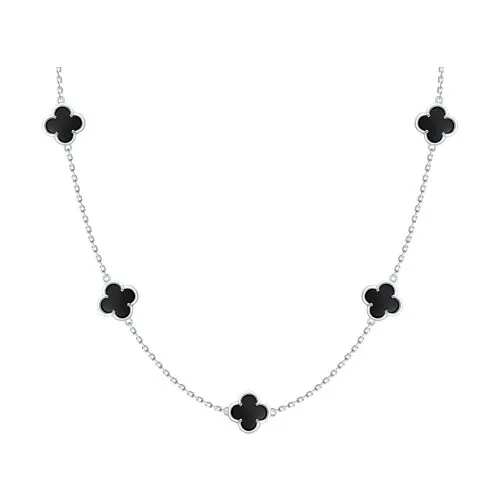 Colier din argint cu Onix negru