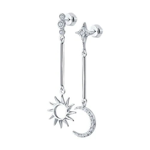 Cercei Pusete din argint cu Cubic Zirconia Incolor