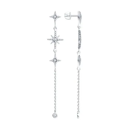 Cercei Pusete din argint cu Cubic Zirconia Incolor