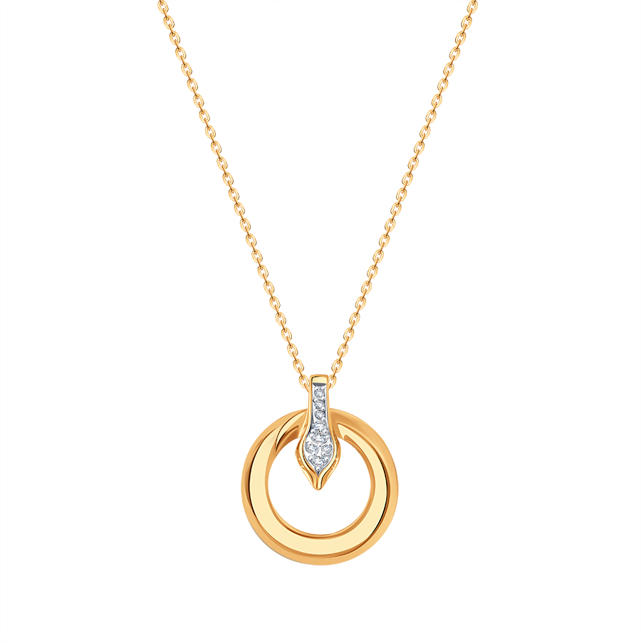 Colier din aur roșu cu Diamant, Diamant negru