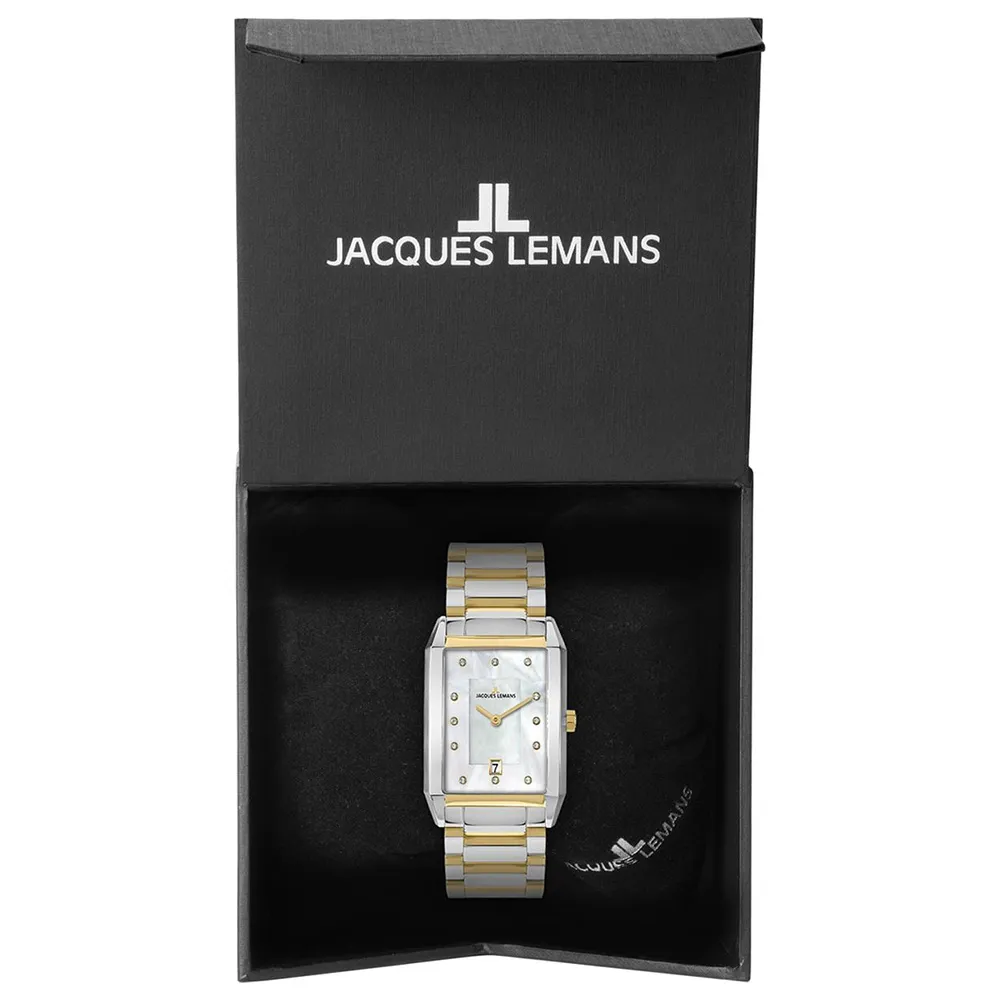 Часы JACQUES LEMANS с камнями Swarovski
