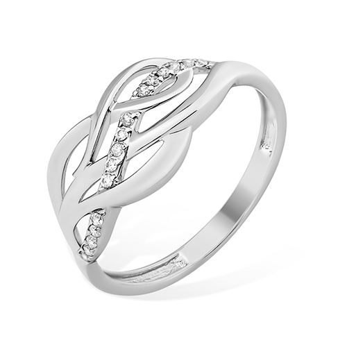 Inel din argint  cu pietre Cubic Zirconia Incolor