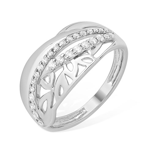 Inel din argint  cu pietre Cubic Zirconia Incolor