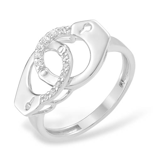 Inel din argint  cu pietre Cubic Zirconia Incolor