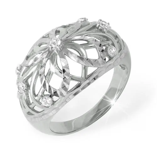 Inel din argint cu Cubic Zirconia Incolor