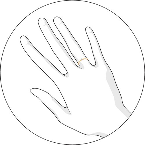 Кольцо из красного золота с камнями Бриллиант