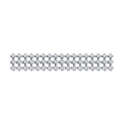 Brățară din aur alb cu pietre Diamant