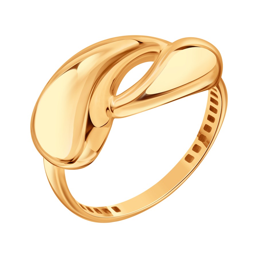 Inel din aur roșu fără pietre