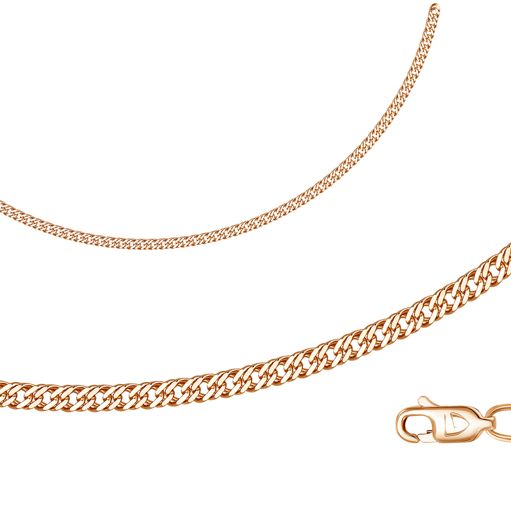 Цепь из красного золота без камней