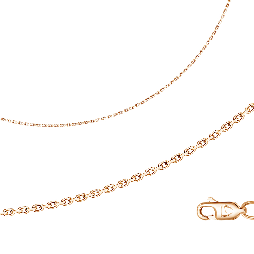 Цепь из красного золота без камней