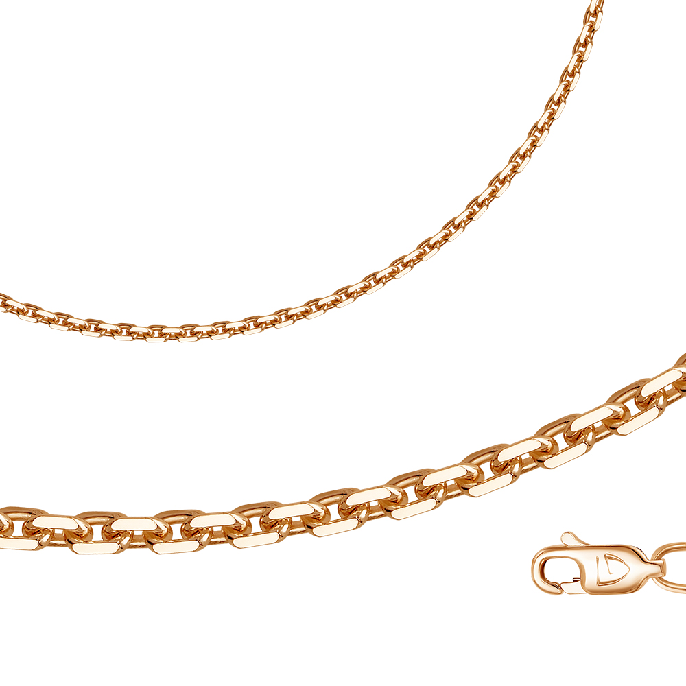 Цепь из красного золота без камней