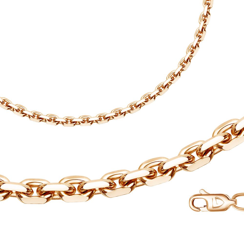 Браслет из красного золота без камней