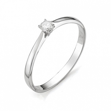 Inel din aur alb cu pietre Diamant