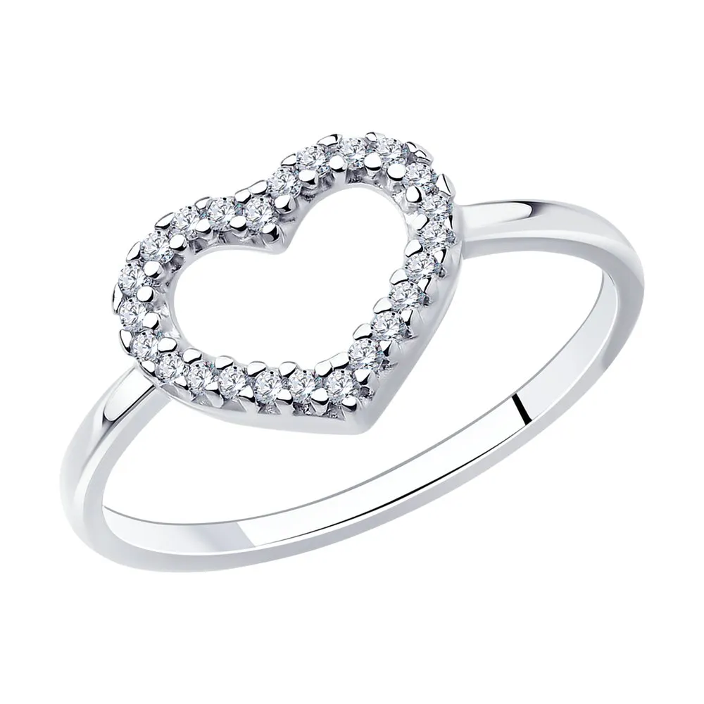 Inel din argint cu Cubic Zirconia Incolor