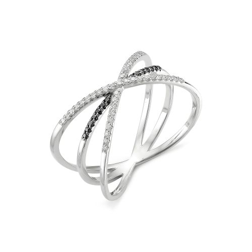 Inel din aur alb cu Diamant, Diamant negru