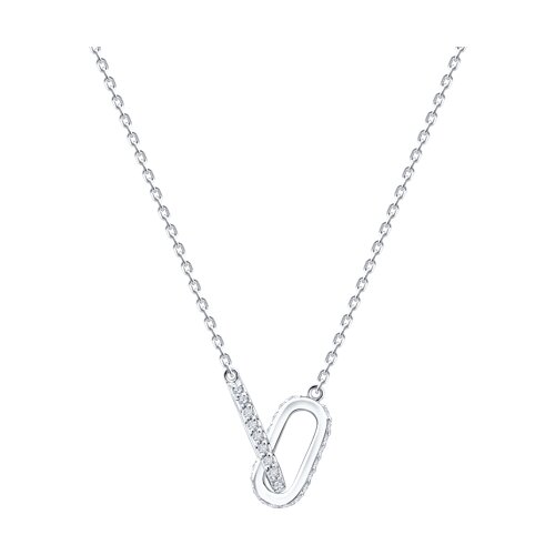 Колье из белого золота с камнями Бриллиант