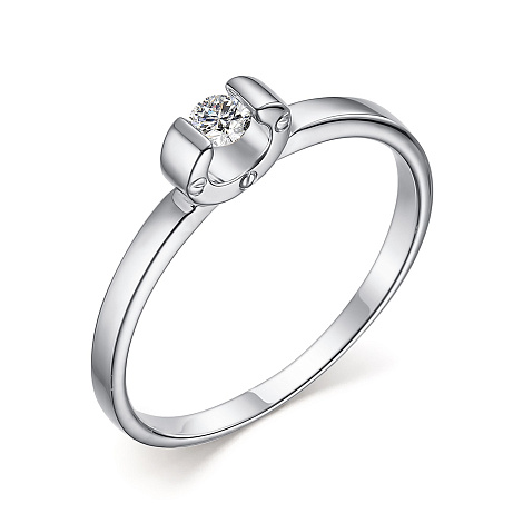 Inel din aur alb cu pietre Diamant