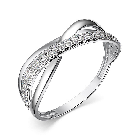 Inel din aur alb cu pietre Diamant