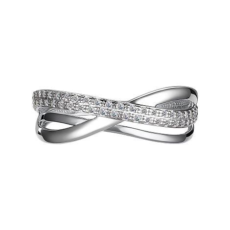 Inel din aur alb cu pietre Diamant