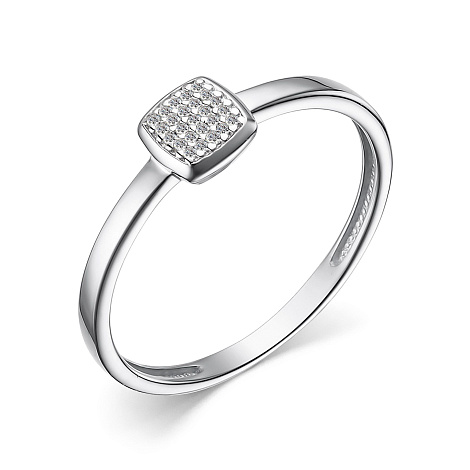 Inel din aur alb cu pietre Diamant