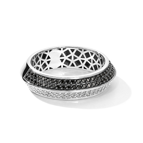 Inel din aur alb cu Diamant, Diamant negru