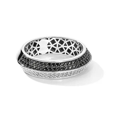 Inel din aur alb cu Diamant, Diamant negru