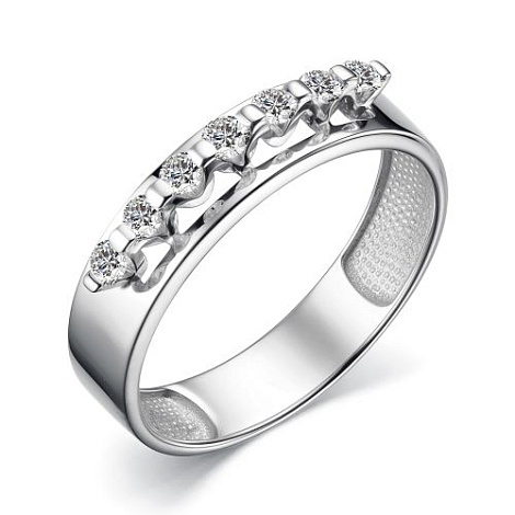 Inel din aur alb cu pietre Diamant
