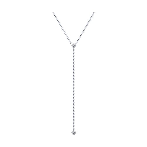Colier din argint  cu pietre Cubic Zirconia Incolor